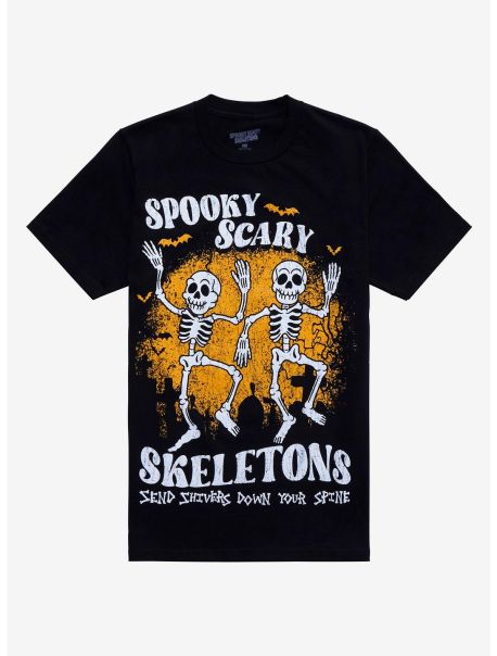 Girls Tees Spooky Skeletons Boyfriend Fit Girls T-Shirt