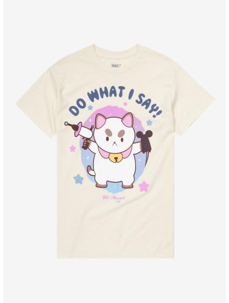 Girls Bee And Puppycat: Lazy In Space Puppycat Boyfriend Fit Girls T-Shirt Tees