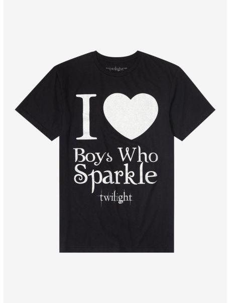 Twilight Boys Who Sparkle Boyfriend Fit Girls T-Shirt Tees Girls