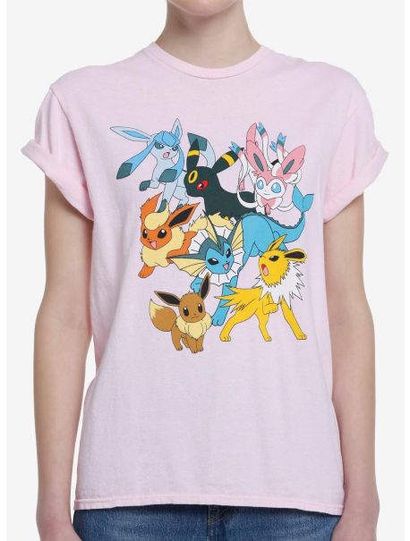 Girls Tees Pokemon Eeveelutions Boyfriend Fit Girls T-Shirt