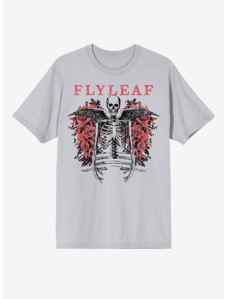 Girls Flyleaf Skeleton Angel T-Shirt Tees