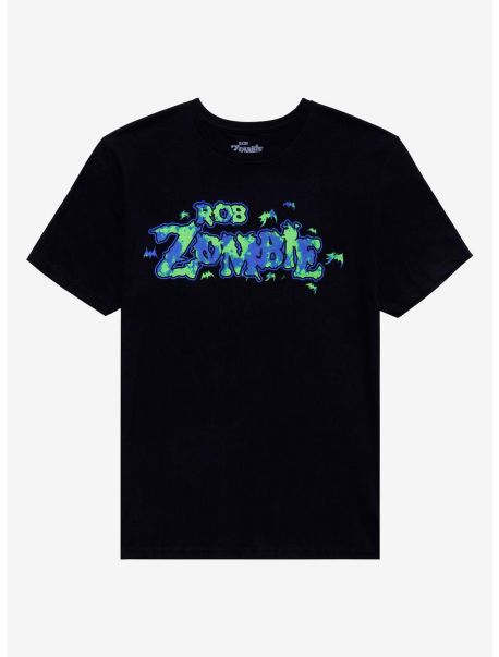 Rob Zombie Bats Logo Boyfriend Fit Girls T-Shirt Tees Girls