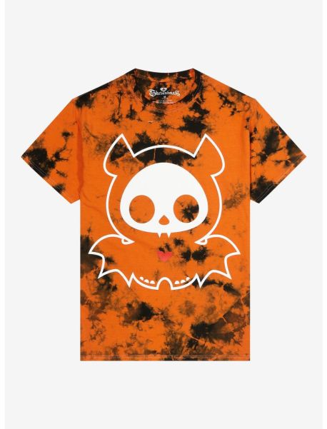 Tees Girls Skelanimals Diego Orange Tie-Dye Boyfriend Fit Girls T-Shirt