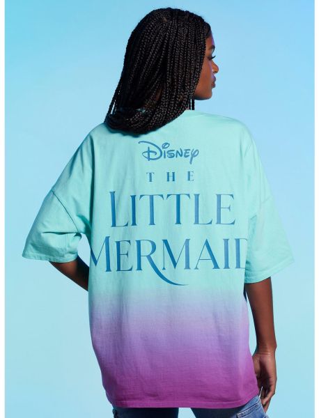 Her Universe Disney The Little Mermaid Girls Athletic Jersey T-Shirt Girls Tees