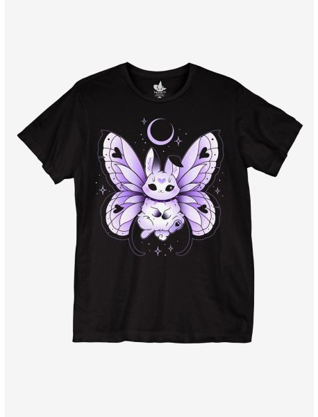 Purple Bunny Fairy Boyfriend Fit Girls T-Shirt By Texdoodles Tees Girls