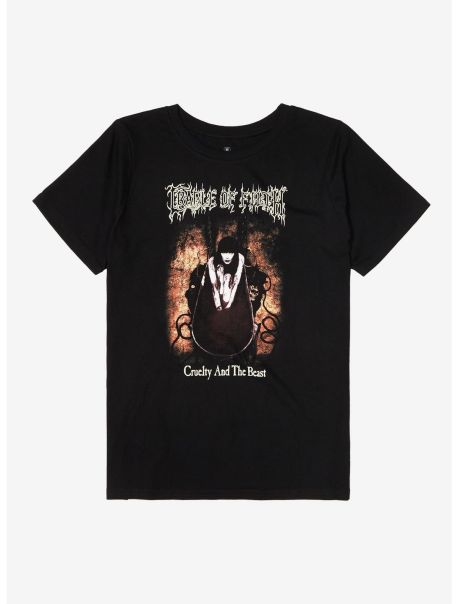 Cradle Of Filth Cruelty And The Beast Boyfriend Fit Girls T-Shirt Girls Tees