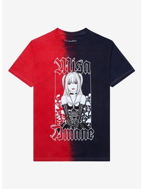 Tees Girls Death Note Misa Amane Split Portrait Boyfriend Fit Girls T-Shirt