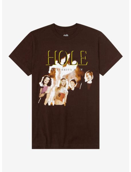 Tees Hole Celebrity Skin Boyfriend Fit Girls T-Shirt Girls