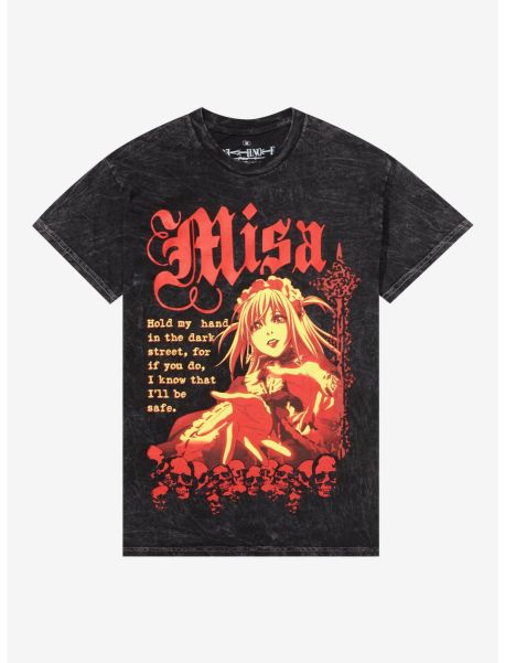Death Note Misa Quote Dark Wash Boyfriend Fit Girls T-Shirt Girls Tees
