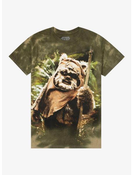 Tees Star Wars Wicket Tie-Dye Boyfriend Fit Girls T-Shirt Girls