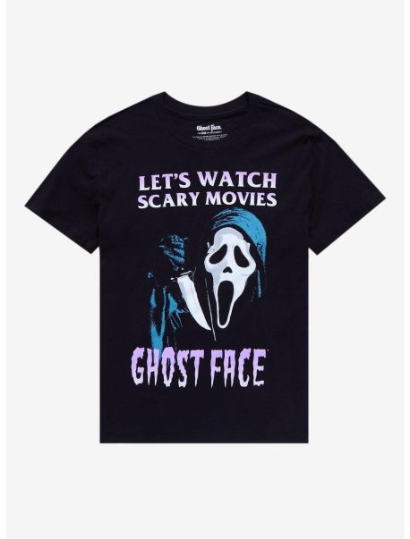 Tees Girls Scream Scary Movies Boyfriend Fit Girls T-Shirt