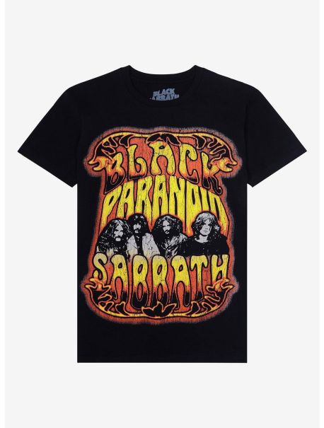 Black Sabbath Paranoid Vintage Style Boyfriend Fit Girls T-Shirt Girls Tees