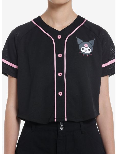 Tops Kuromi Girls Crop Baseball Jersey Girls