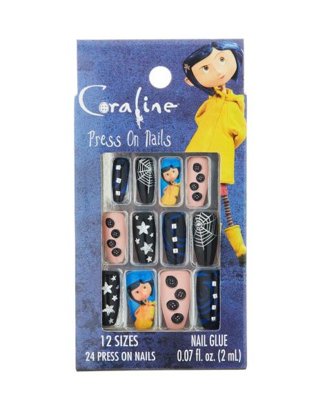 Beauty Coraline Button Star Faux Nail Set Girls