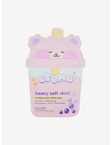 Beauty The Creme Shop Beary Boba Facial Sheet Mask Girls