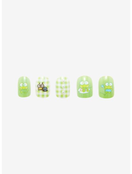 Keroppi Faux Nail Set Beauty Girls