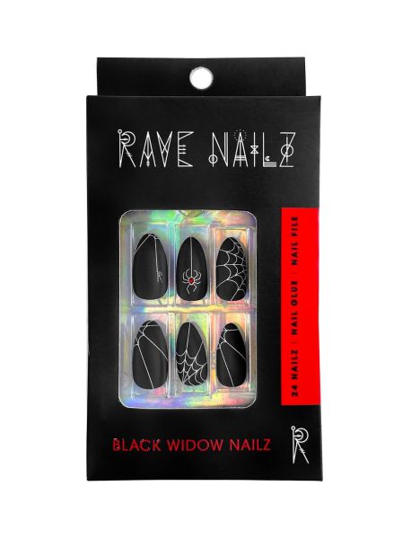 Girls Rave Nailz Black Widow Nailz Beauty