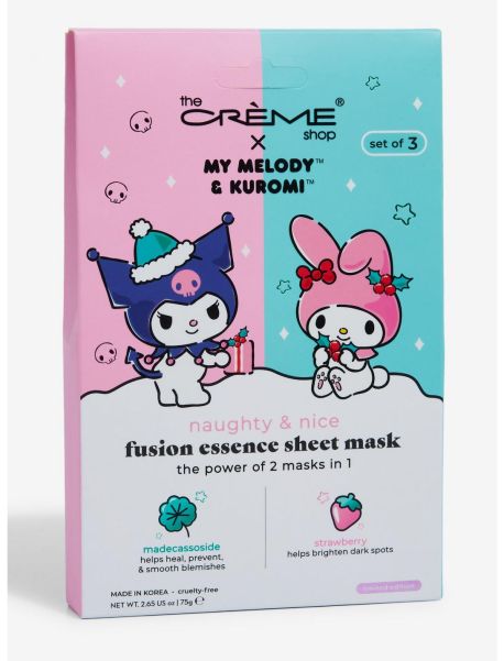 Girls The Creme Shop My Melody & Kuromi Naughty & Nice Essence Sheet Mask Set Beauty