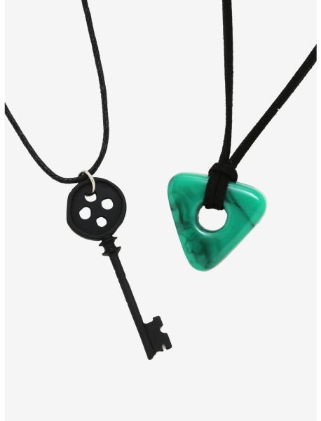 Jewelry Girls Coraline Key & Seeing Stone Necklace Set