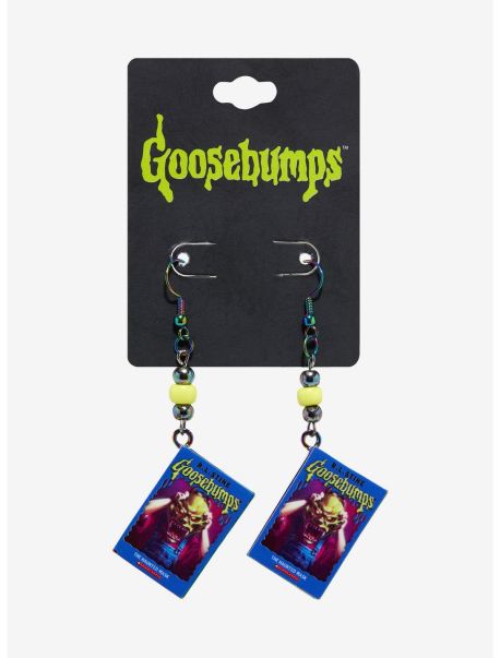 Girls Goosebumps Haunted Mask Book 3D Drop Earrings Jewelry