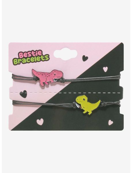 Girls Dinosaur Weapon Best Friend Cord Bracelet Set Jewelry