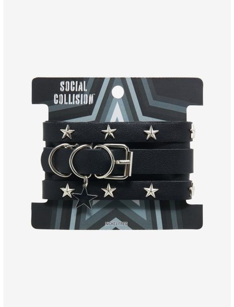 Jewelry Social Collision Star Stud Bracelet Cuff Girls