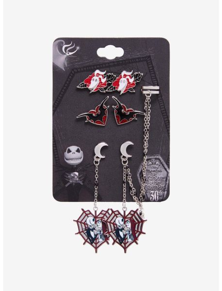 Jewelry The Nightmare Before Christmas Heart Spiderweb Earring Set Girls