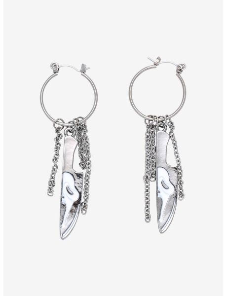 Jewelry Girls Scream Ghost Face Knife Drop Earrings