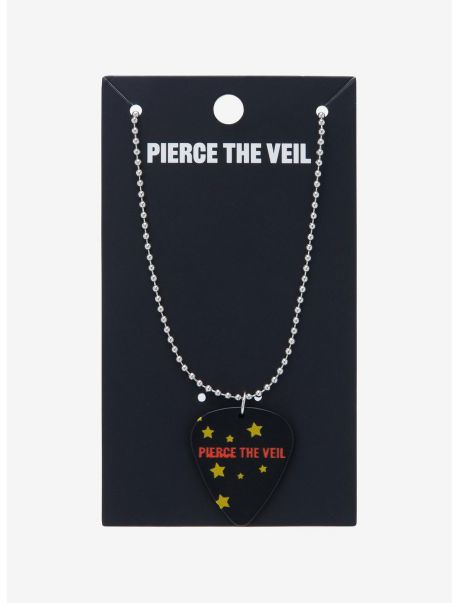 Girls Pierce The Veil Guitar Pick Necklace Jewelry