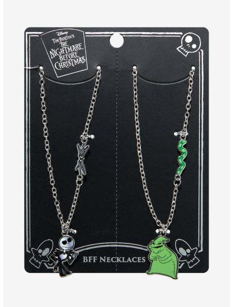 Girls The Nightmare Before Christmas Jack & Oogie Boogie Best Friend Necklace Set Jewelry