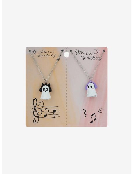 Jewelry Sweet Society Headphones Ghosts Best Friend Necklace Set Girls
