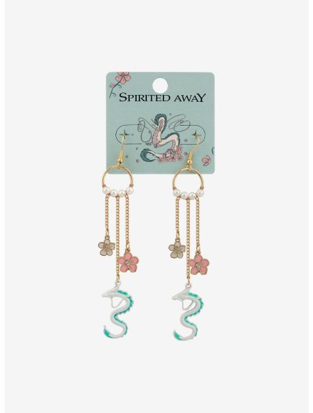 Girls Jewelry Studio Ghibli Spirited Away Sakura Pearl Chain Earrings
