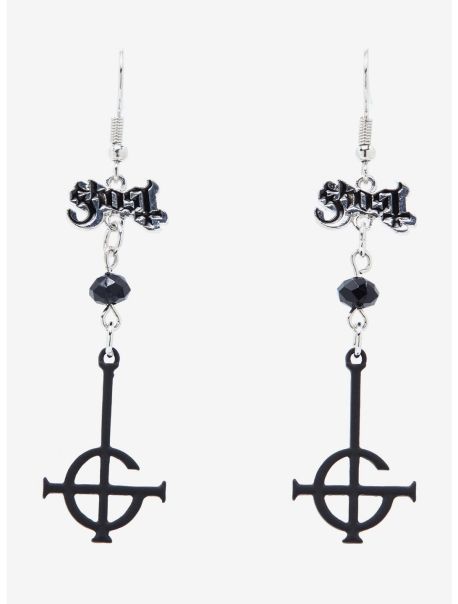 Girls Ghost Grucifix Drop Earrings Jewelry