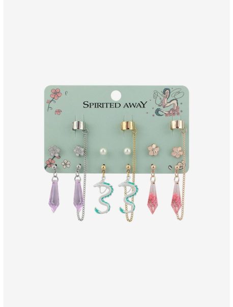 Jewelry Girls Studio Ghibli Spirited Away Sakura Cuff Earring Set