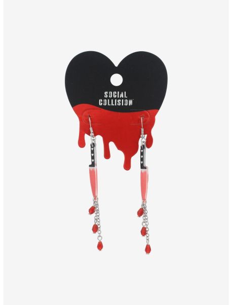 Bloody Knife Drop Earrings Jewelry Girls