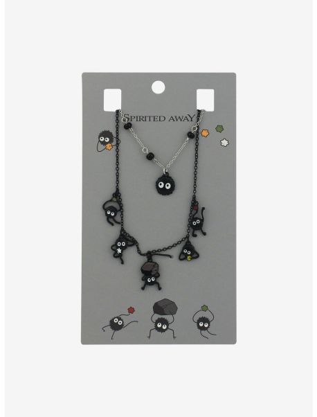 Studio Ghibli Spirited Away Soot Sprite Necklace Set Jewelry Girls