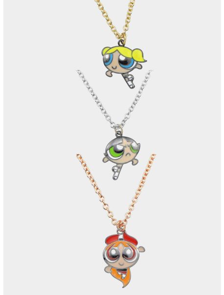The Powerpuff Girls Best Friend Necklace Set Jewelry Girls