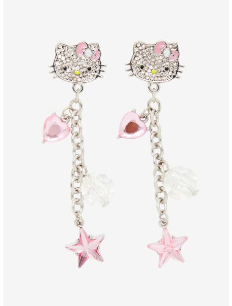 Jewelry Hello Kitty Bling Drop Earrings Girls