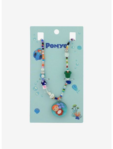 Studio Ghibli Ponyo Icon Beaded Necklace Girls Jewelry