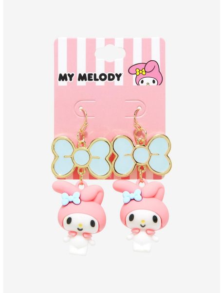 Jewelry My Melody Bow 3D Drop Earrings Girls