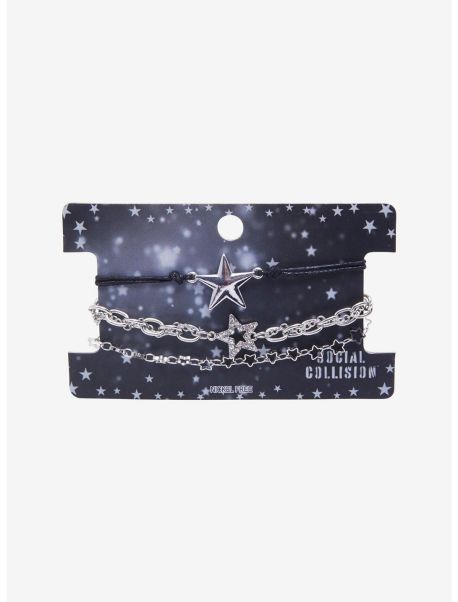 Jewelry Girls Social Collision Stars Bracelet Set