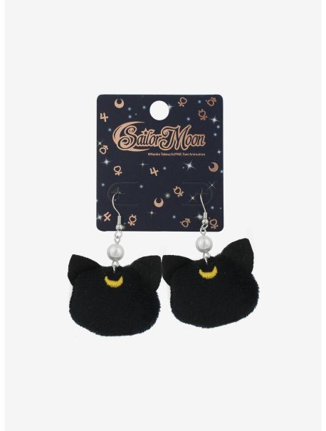 Jewelry Girls Sailor Moon Luna Plush Drop Earrings