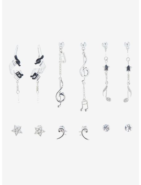 Jewelry Girls Sweet Society Music Notes Earring Set