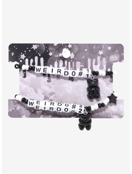 Jewelry Girls Weirdo 1 & 2 Best Friend Beaded Bracelet Set