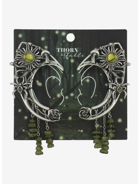 Thorn & Fable Sun Mushroom Stone Ear Cuffs Jewelry Girls