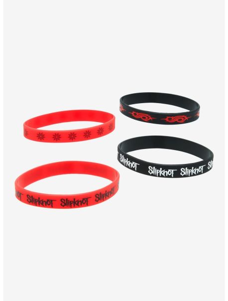 Jewelry Slipknot Logo Rubber Bracelet Set Girls