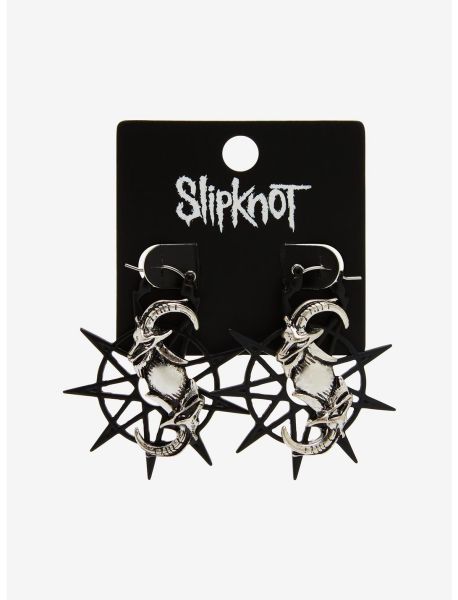 Girls Jewelry Slipknot Logo Nonagram Hoop Earrings