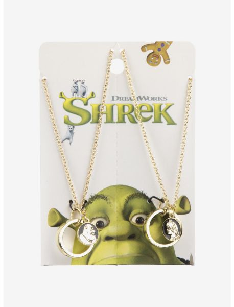 Jewelry Girls Shrek I Love You Ring Best Friend Necklace Set