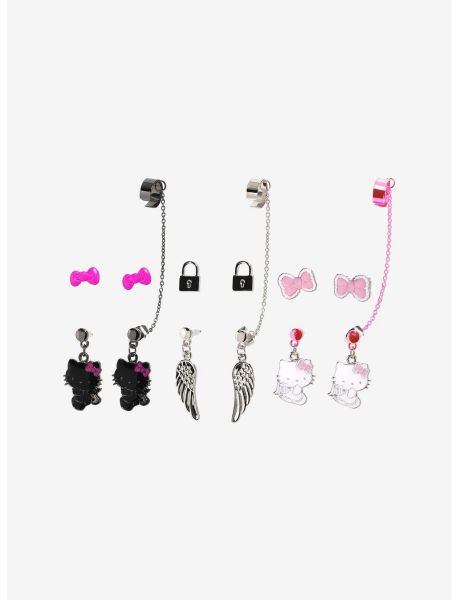 Jewelry Hello Kitty Devil & Angel Cuff Earring Set Girls