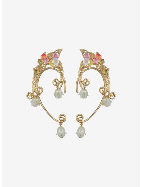 Girls Jewelry Sweet Society Flower Fairy Elf Ear Cuff Set